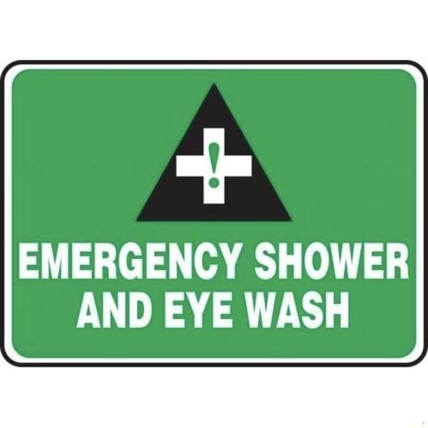 Accuform SAFETY SIGN EMERGENCY SHOWER AND EYE MFSD985XP - main